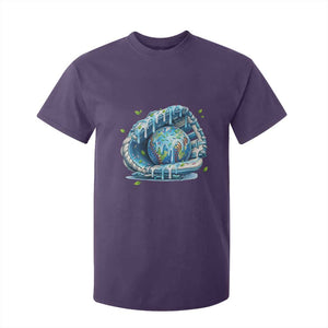 Earth Day T Shirt For Kid Funny Baseball Ice Cream Drip Glove Eco Friendly TS14 Purple Print Your Wear