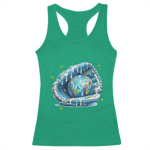 Earth Day Racerback Tank Top Funny Baseball Ice Cream Drip Glove Eco Friendly TS14 Irish Green Print Your Wear