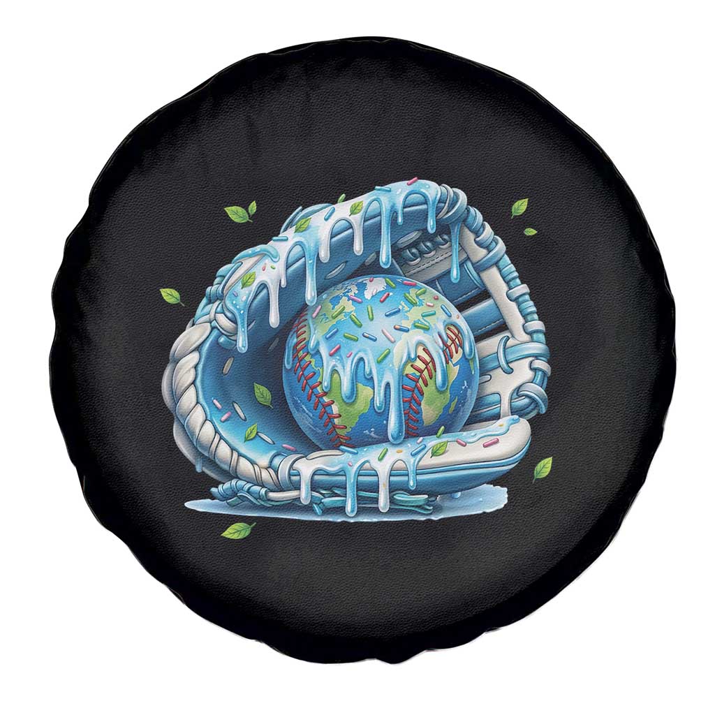 Earth Day Spare Tire Cover Funny Baseball Ice Cream Drip Glove Eco Friendly TS14 Print Your Wear