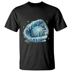 Earth Day T Shirt Funny Baseball Ice Cream Drip Glove Eco Friendly TS14 Black Print Your Wear