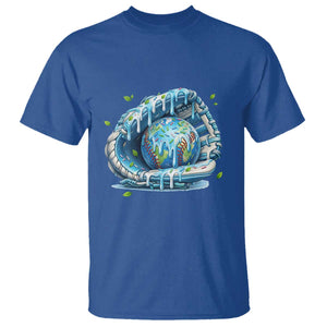 Earth Day T Shirt Funny Baseball Ice Cream Drip Glove Eco Friendly TS14 Royal Blue Print Your Wear