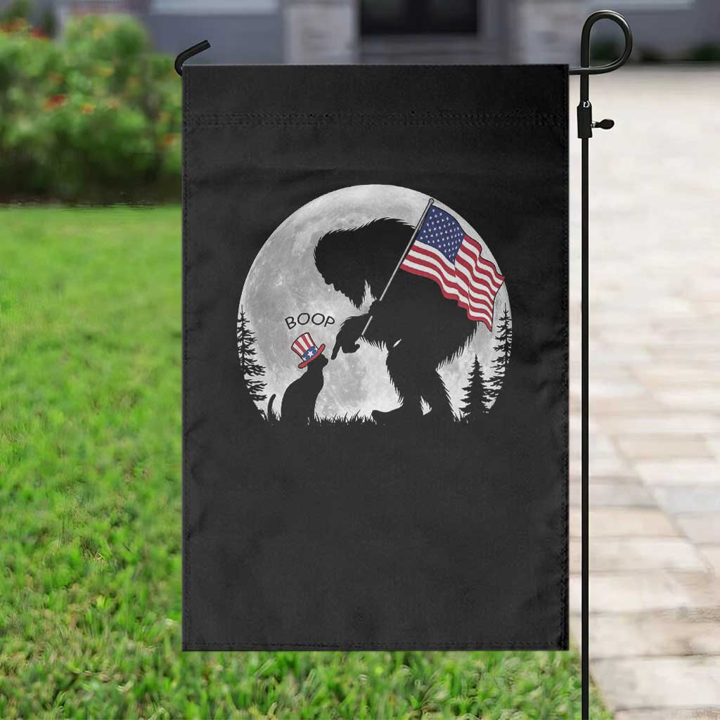 Bigfoot Boop Cat Moon Garden Flag Funny Sasquatch Meme 4th of July TS14 Print Your Wear