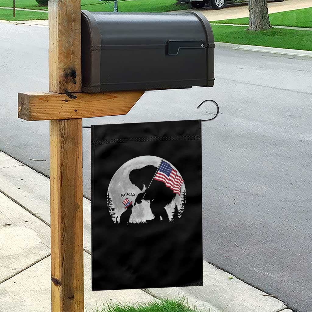 Bigfoot Boop Cat Moon Garden Flag Funny Sasquatch Meme 4th of July TS14 Print Your Wear