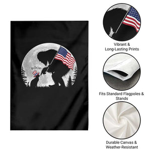 Bigfoot Boop Cat Moon Garden Flag Funny Sasquatch Meme 4th of July TS14 Print Your Wear