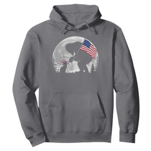 Bigfoot Boop Cat Moon Hoodie Funny Sasquatch Meme 4th of July TS14 Charcoal Print Your Wear
