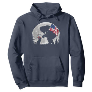 Bigfoot Boop Cat Moon Hoodie Funny Sasquatch Meme 4th of July TS14 Navy Print Your Wear
