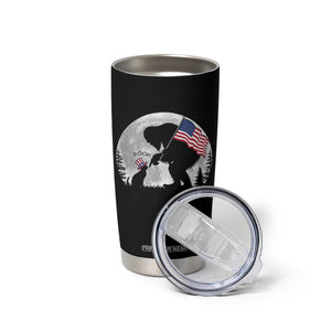 Bigfoot Boop Cat Moon Tumbler Cup Funny Sasquatch Meme 4th of July TS14 Print Your Wear