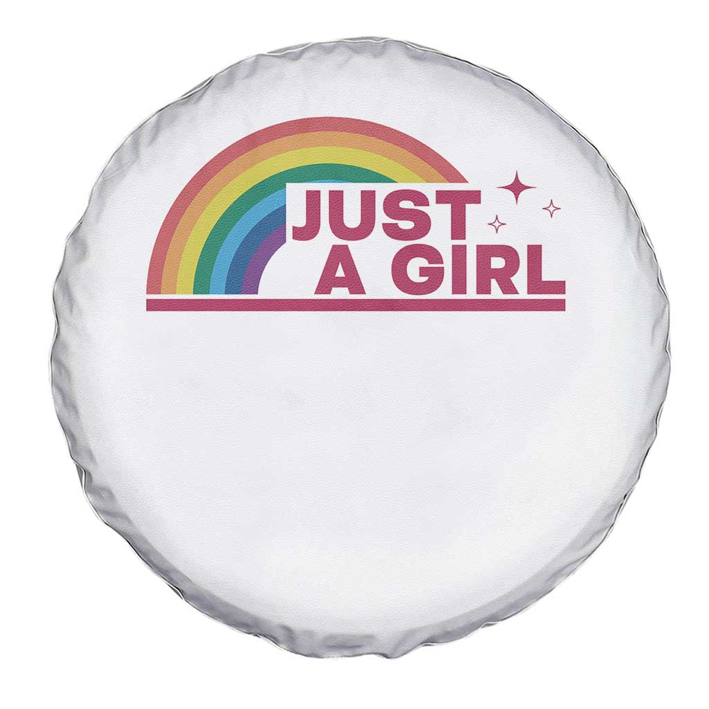 Just A Girl LGBTQ Pride Month Spare Tire Cover TS14 Print Your Wear
