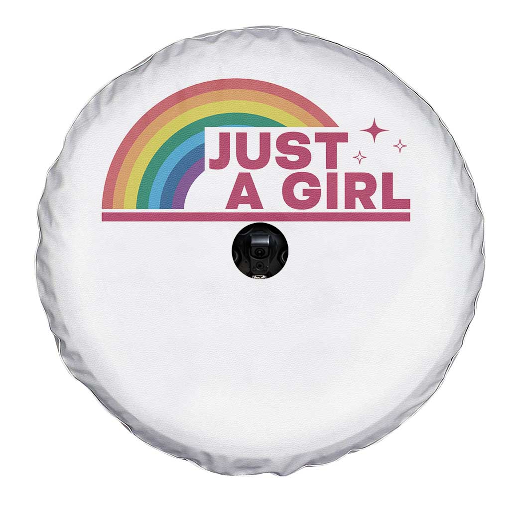 Just A Girl LGBTQ Pride Month Spare Tire Cover TS14 Print Your Wear