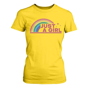 Just A Girl LGBTQ Pride Month T Shirt For Women TS14 Daisy Print Your Wear