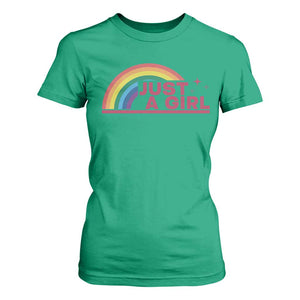 Just A Girl LGBTQ Pride Month T Shirt For Women TS14 Irish Green Print Your Wear