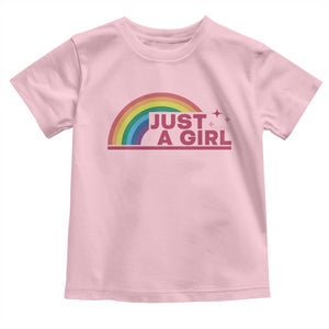 Just A Girl LGBTQ Pride Month Toddler T Shirt