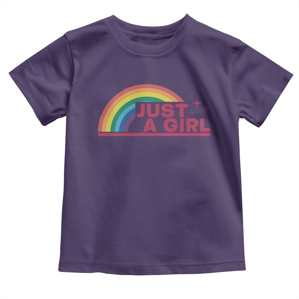 Just A Girl LGBTQ Pride Month Toddler T Shirt