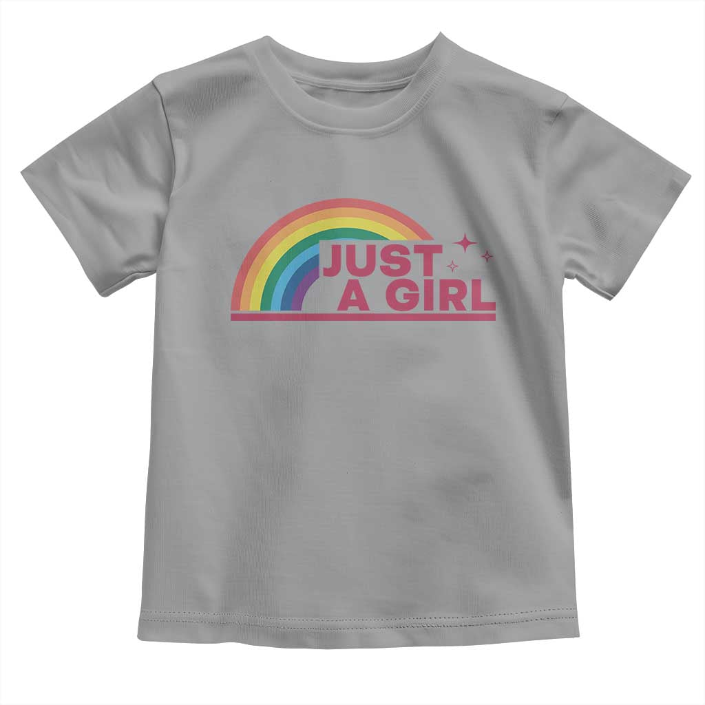 Just A Girl LGBTQ Pride Month Toddler T Shirt