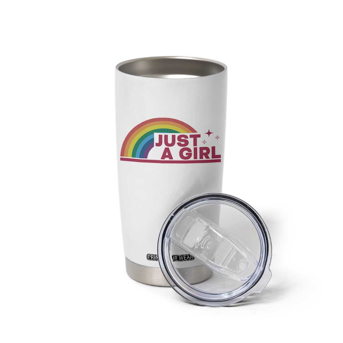 Just A Girl LGBTQ Pride Month Tumbler Cup TS14 Print Your Wear