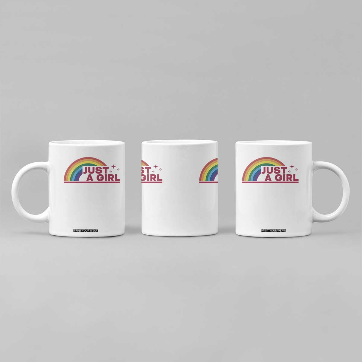 Just A Girl LGBTQ Pride Month Coffee Mug