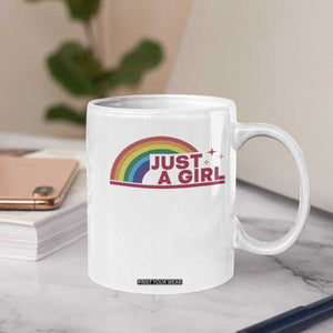 Just A Girl LGBTQ Pride Month Coffee Mug