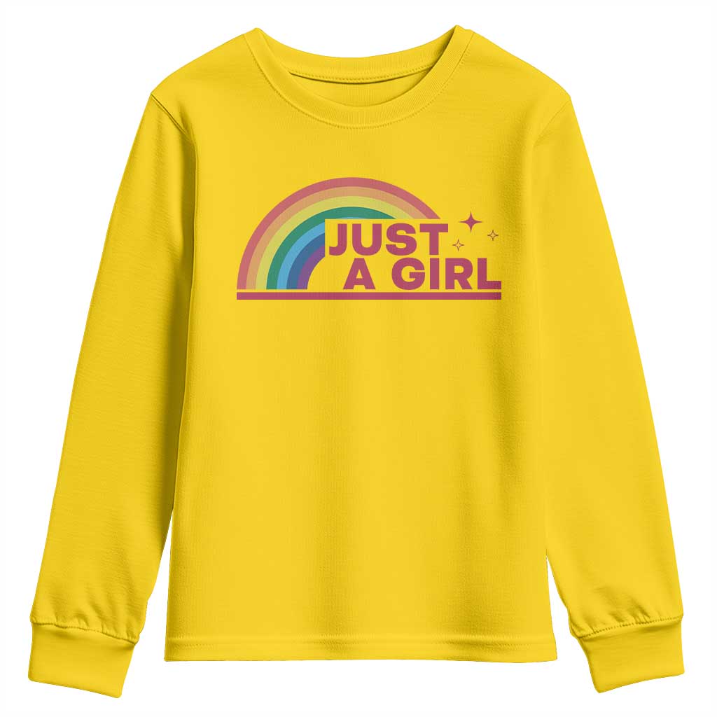 Just A Girl LGBTQ Pride Month Youth Sweatshirt