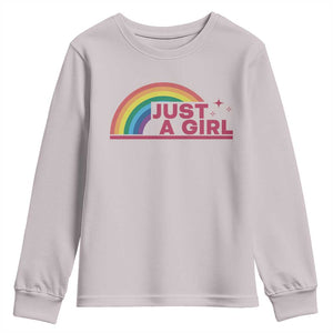Just A Girl LGBTQ Pride Month Youth Sweatshirt