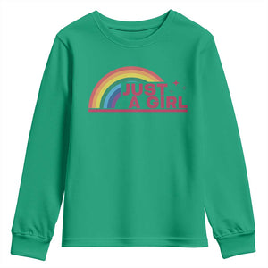 Just A Girl LGBTQ Pride Month Youth Sweatshirt