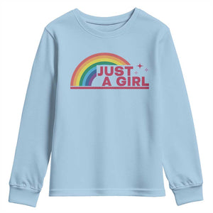 Just A Girl LGBTQ Pride Month Youth Sweatshirt