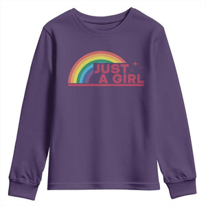Just A Girl LGBTQ Pride Month Youth Sweatshirt
