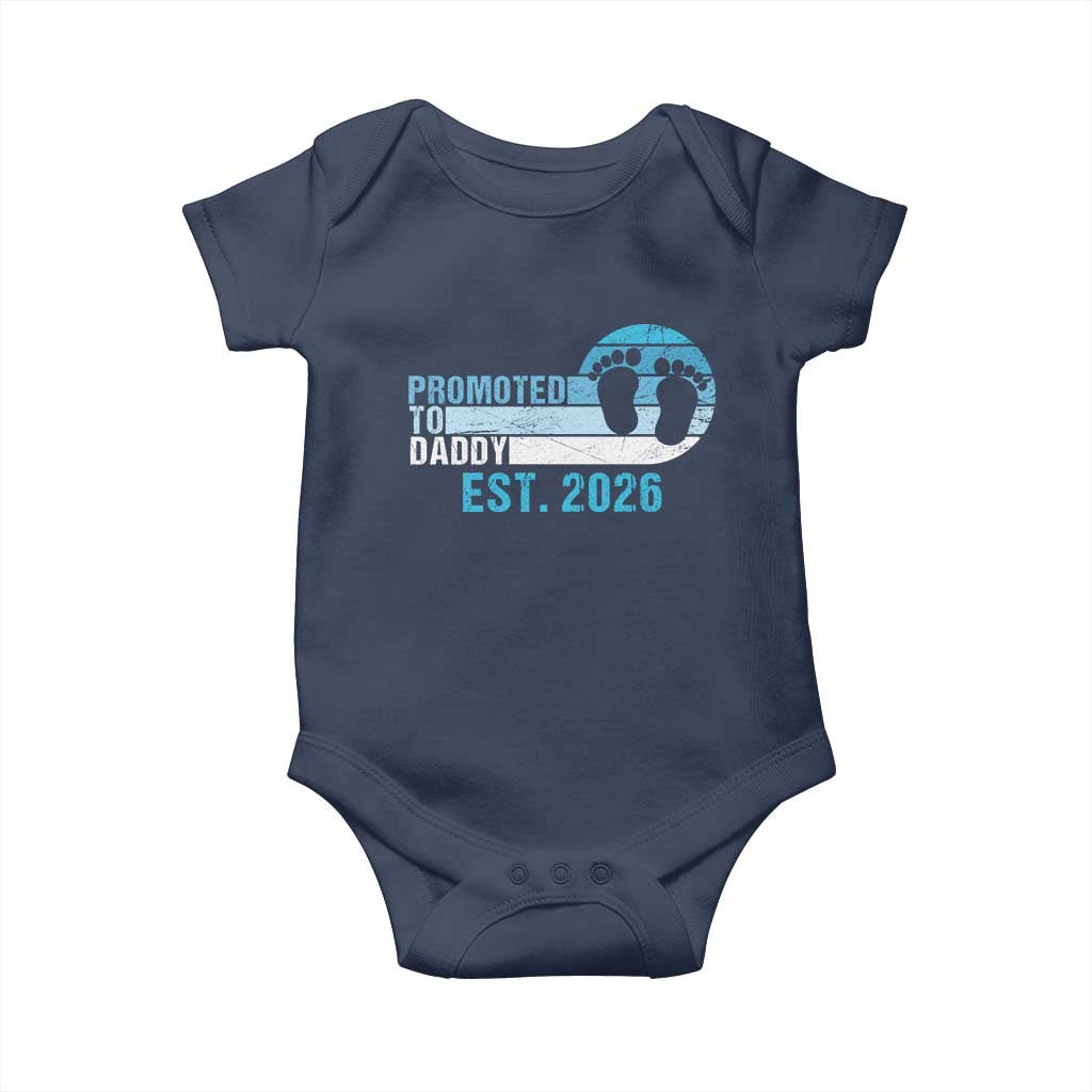 Promoted to Daddy 2026 Baby Onesie Funny Pregnancy Reveal