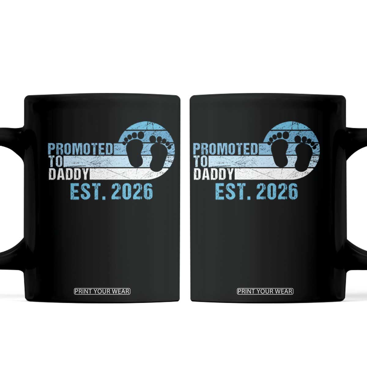 Promoted to Daddy 2026 Coffee Mug Funny Pregnancy Reveal