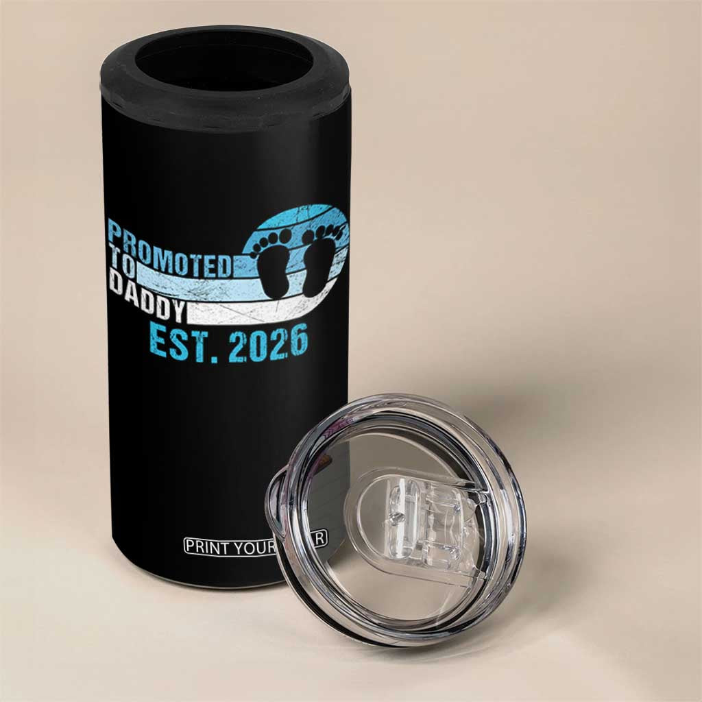 Promoted to Daddy 2026 4 in 1 Can Cooler Tumbler Funny Pregnancy Reveal TS14 Print Your Wear
