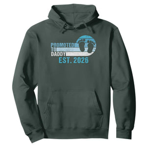 Promoted to Daddy 2026 Hoodie Funny Pregnancy Reveal TS14 Dark Forest Green Print Your Wear
