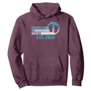 Promoted to Daddy 2026 Hoodie Funny Pregnancy Reveal TS14 Maroon Print Your Wear