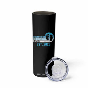 Promoted to Daddy 2026 Skinny Tumbler Funny Pregnancy Reveal TS14 Print Your Wear