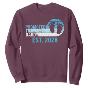 Promoted to Daddy 2026 Sweatshirt Funny Pregnancy Reveal