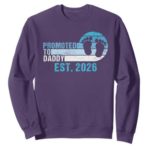 Promoted to Daddy 2026 Sweatshirt Funny Pregnancy Reveal