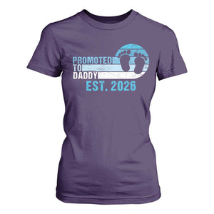 Promoted to Daddy 2026 T Shirt For Women Funny Pregnancy Reveal