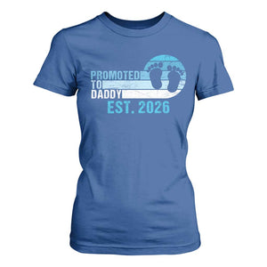 Promoted to Daddy 2026 T Shirt For Women Funny Pregnancy Reveal