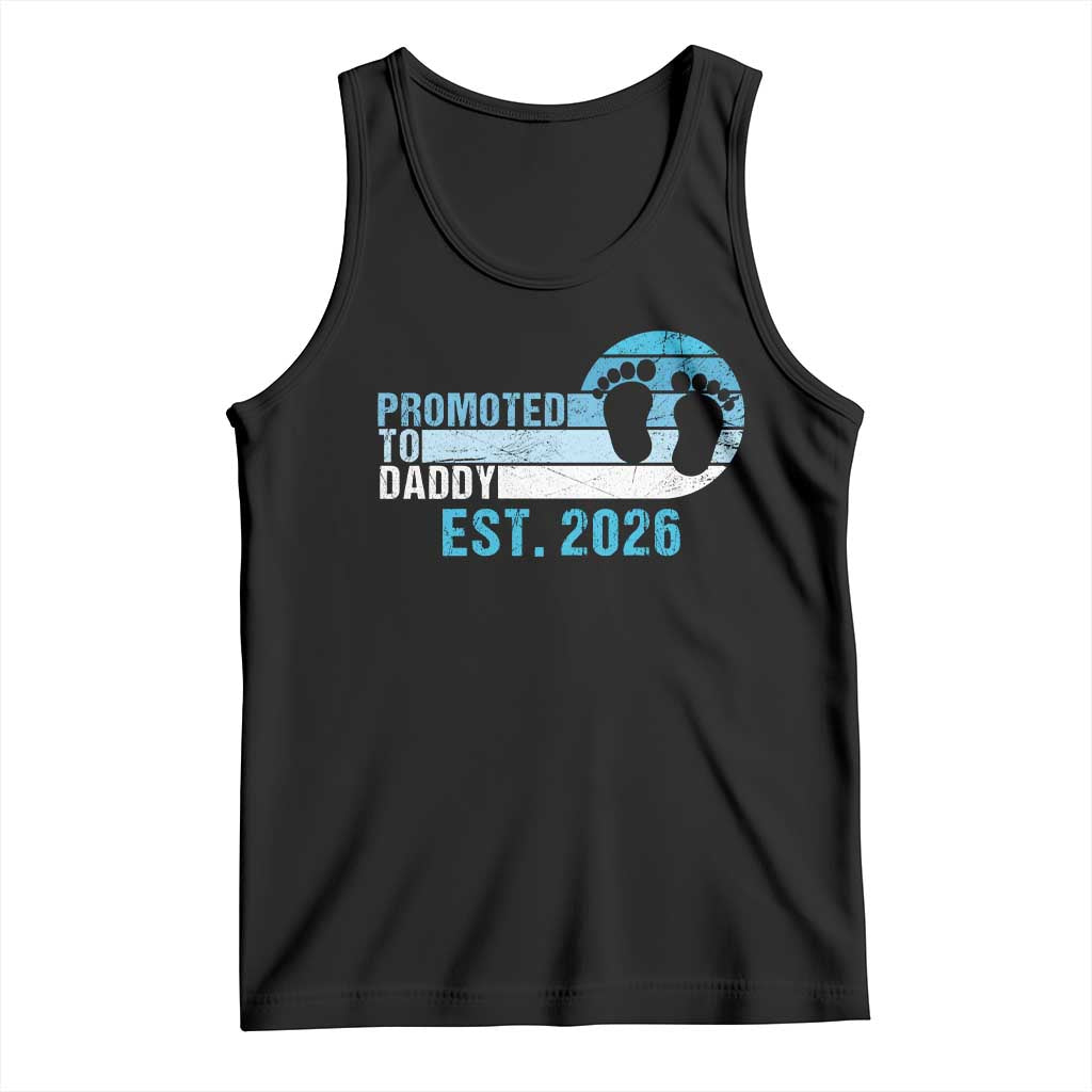 Promoted to Daddy 2026 Tank Top Funny Pregnancy Reveal