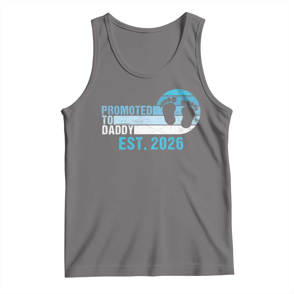 Promoted to Daddy 2026 Tank Top Funny Pregnancy Reveal
