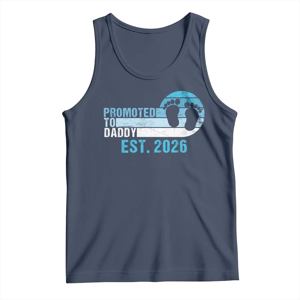 Promoted to Daddy 2026 Tank Top Funny Pregnancy Reveal