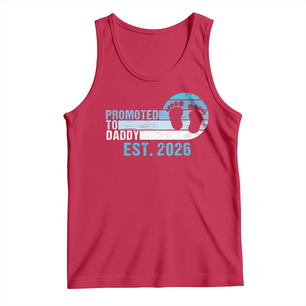 Promoted to Daddy 2026 Tank Top Funny Pregnancy Reveal