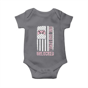 Girl Dad Level Unlocked Baby Onesie Funny New Dad