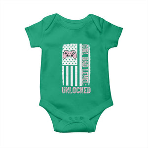 Girl Dad Level Unlocked Baby Onesie Funny New Dad