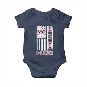 Girl Dad Level Unlocked Baby Onesie Funny New Dad