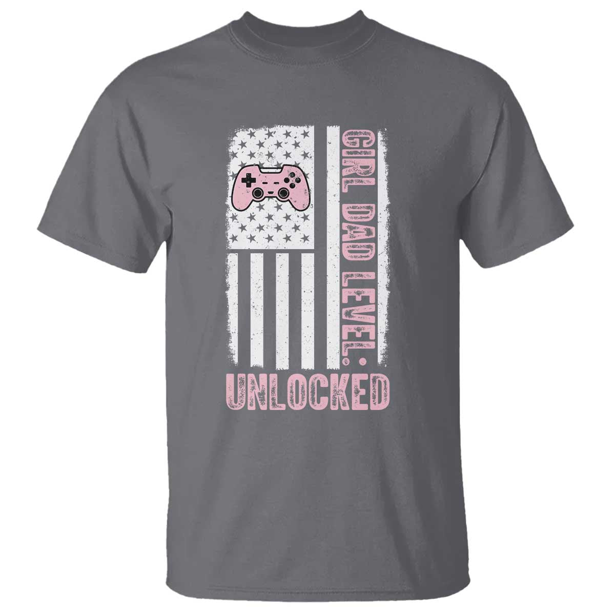 Girl Dad Level Unlocked T Shirt Funny New Dad