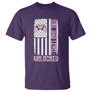 Girl Dad Level Unlocked T Shirt Funny New Dad
