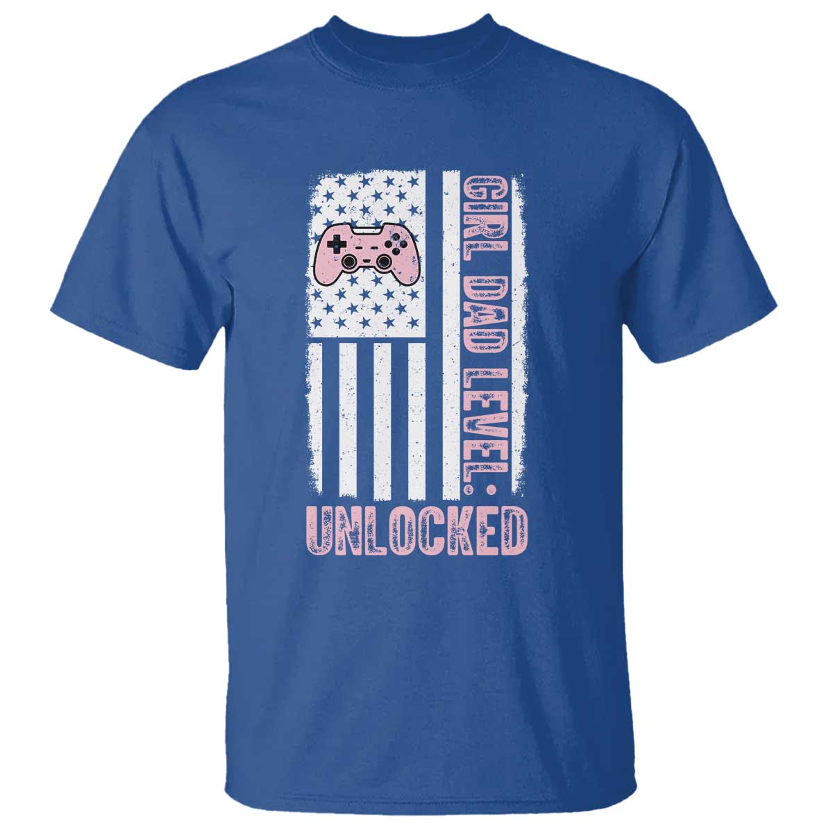 Girl Dad Level Unlocked T Shirt Funny New Dad