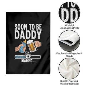 Dad to Be 2026 Garden Flag Promoted To Daddy Beer Lover New Baby Gift TS14 Print Your Wear