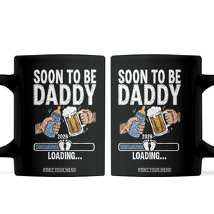 Dad to Be 2026 Coffee Mug Promoted To Daddy Beer Lover New Baby Gift