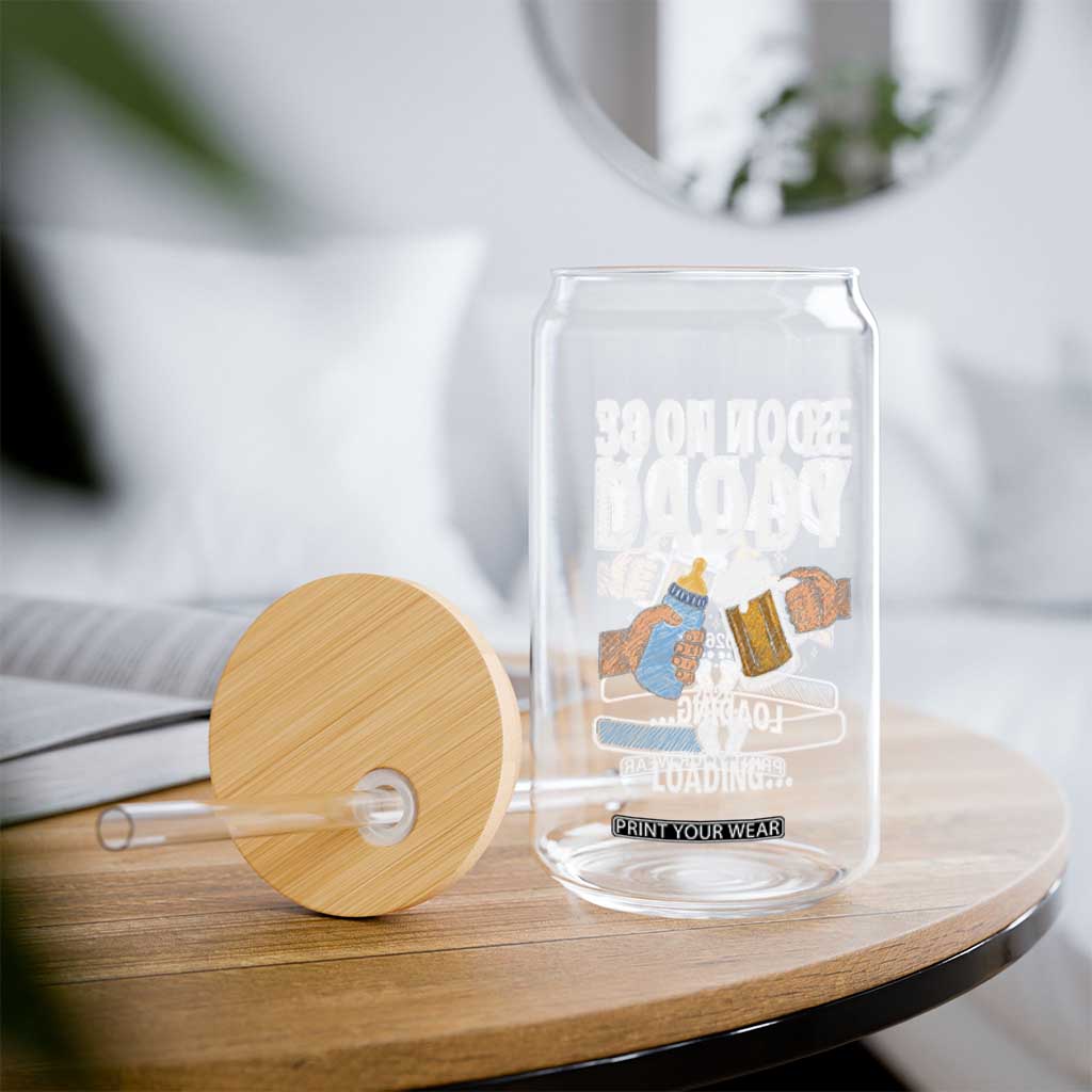 Dad to Be 2026 Glass Can Promoted To Daddy Beer Lover New Baby Gift
