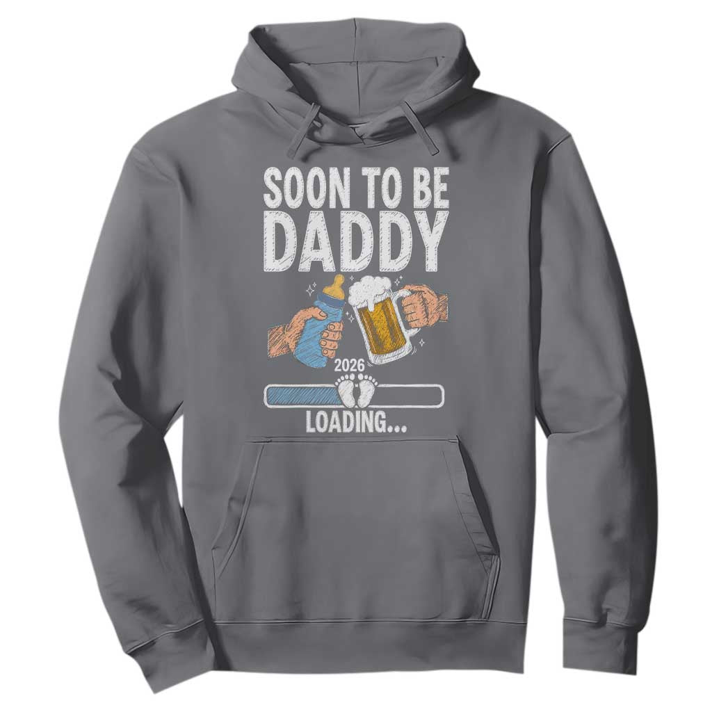 Dad to Be 2026 Hoodie Promoted To Daddy Beer Lover New Baby Gift